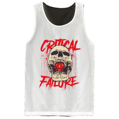 Critical Failure Roleplaying Game Mesh Reversible Basketball Jersey Tank