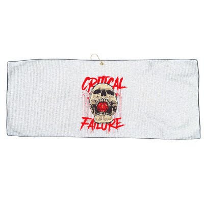 Critical Failure Roleplaying Game Large Microfiber Waffle Golf Towel