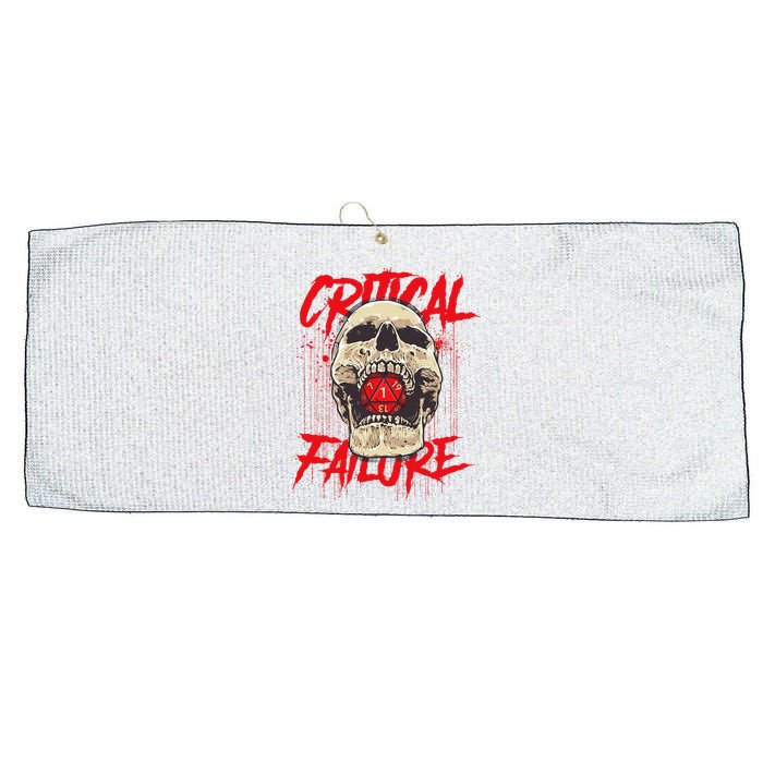 Critical Failure Roleplaying Game Large Microfiber Waffle Golf Towel