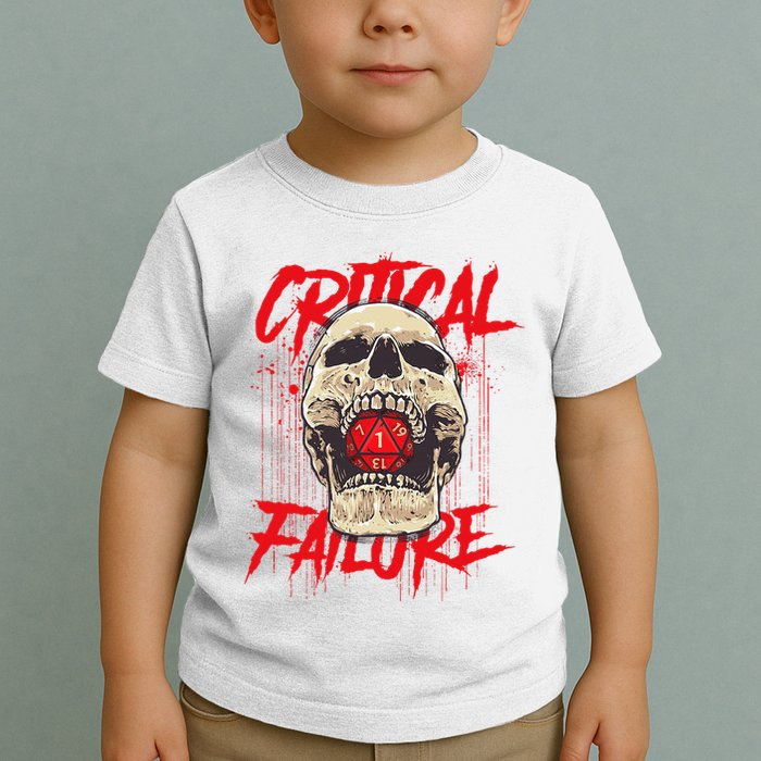 Critical Failure Roleplaying Game Toddler T-Shirt