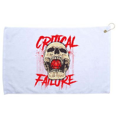 Critical Failure Roleplaying Game Grommeted Golf Towel