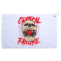 Critical Failure Roleplaying Game Grommeted Golf Towel