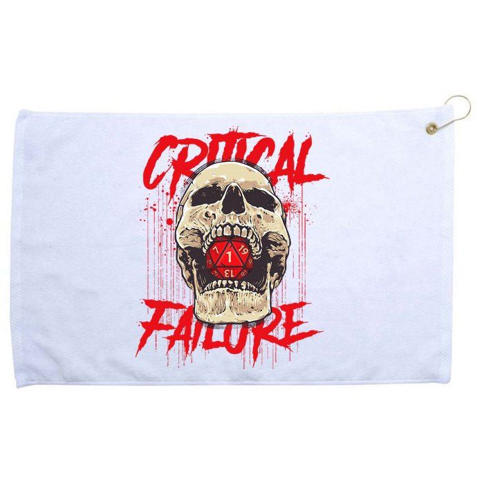 Critical Failure Roleplaying Game Grommeted Golf Towel