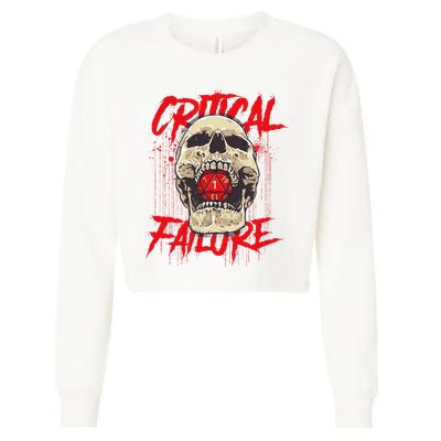 Critical Failure Roleplaying Game Cropped Pullover Crew