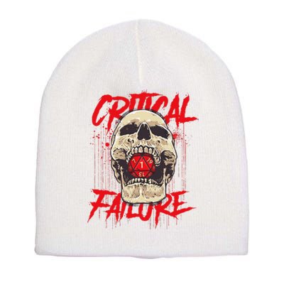 Critical Failure Roleplaying Game Short Acrylic Beanie