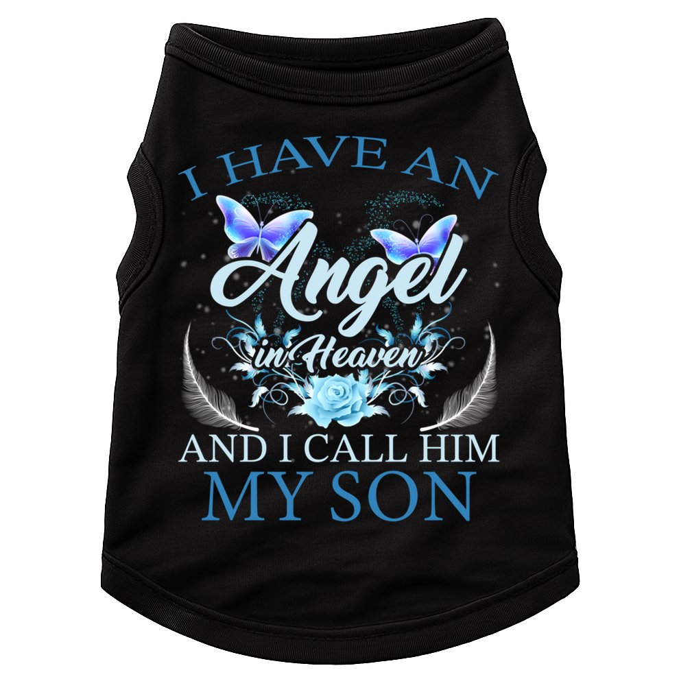Cute Family Remembrance Angel Heaven Birthday Love Doggie Tank
