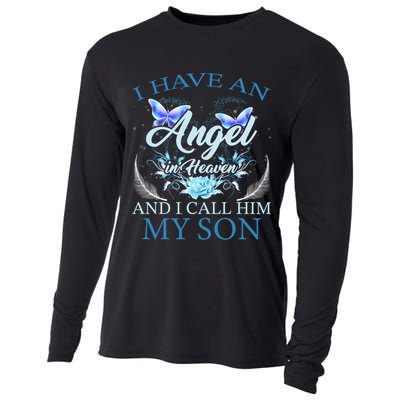 Cute Family Remembrance Angel Heaven Birthday Love Cooling Performance Long Sleeve Crew