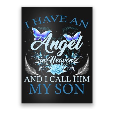 Cute Family Remembrance Angel Heaven Birthday Love Poster