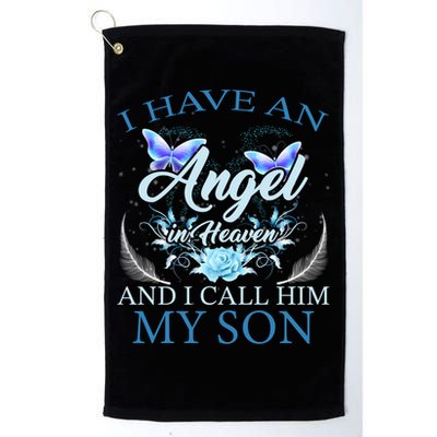 Cute Family Remembrance Angel Heaven Birthday Love Golf Towel