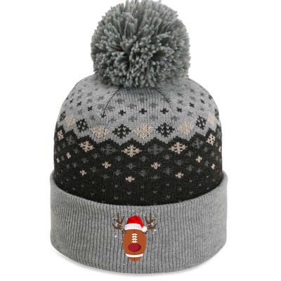 Christmas Football Reindeer The Baniff Cuffed Pom Beanie