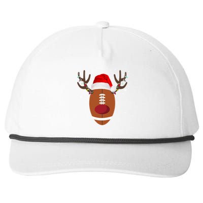 Christmas Football Reindeer Snapback Five-Panel Rope Hat