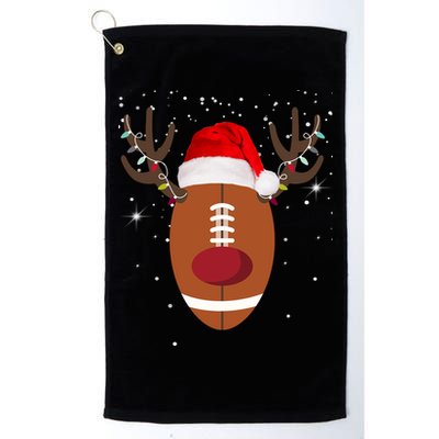 Christmas Football Reindeer Golf Towel