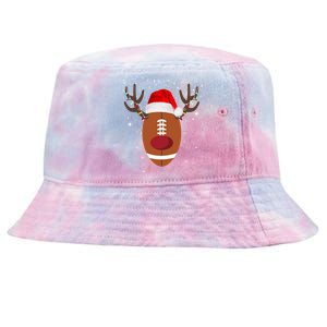 Christmas Football Reindeer Tie-Dyed Bucket Hat