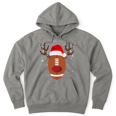 Christmas Football Reindeer Hoodie