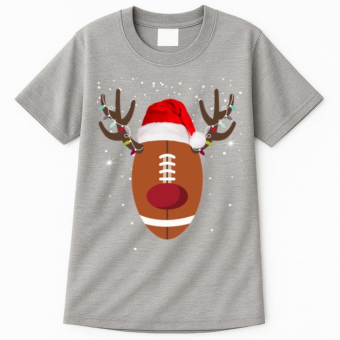 Christmas Football Reindeer Tall T-Shirt