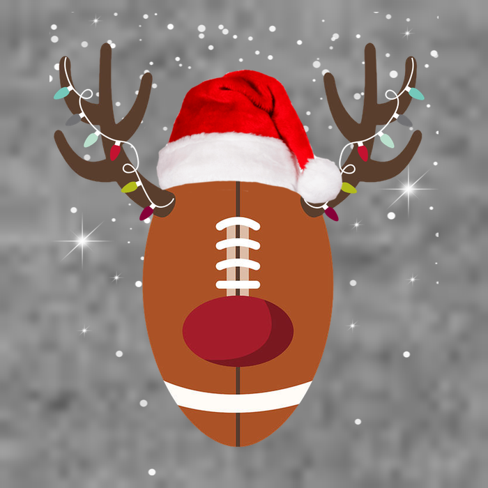 Christmas Football Reindeer Baby Bodysuit