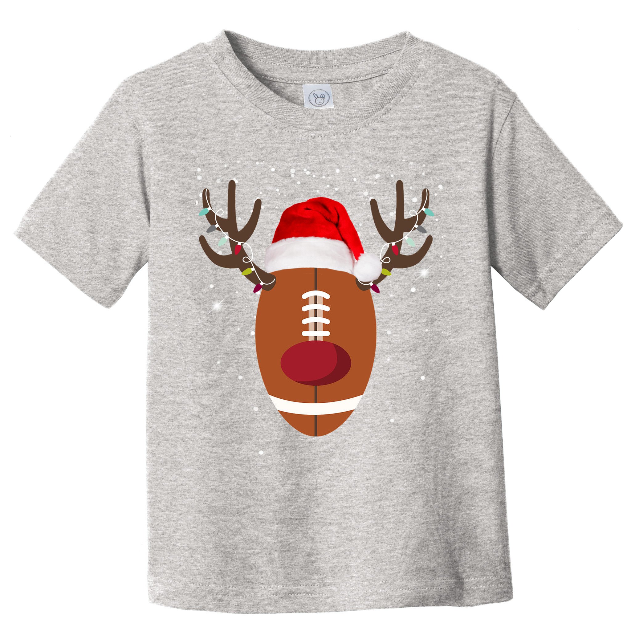 Christmas Football Reindeer Toddler T-Shirt