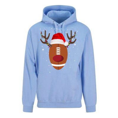 Christmas Football Reindeer Unisex Surf Hoodie