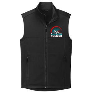 Cool Funny Rock On USA Curling Team Sports Fan Collective Smooth Fleece Vest