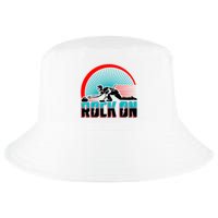 Cool Funny Rock On USA Curling Team Sports Fan Cool Comfort Performance Bucket Hat