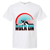 Cool Funny Rock On USA Curling Team Sports Fan Garment-Dyed Heavyweight T-Shirt
