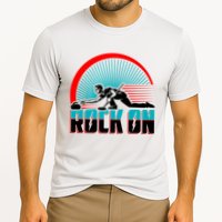 Cool Funny Rock On USA Curling Team Sports Fan Cooling Performance Crew T-Shirt