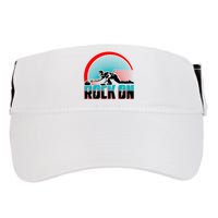 Cool Funny Rock On USA Curling Team Sports Fan Adult Drive Performance Visor