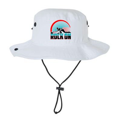 Cool Funny Rock On USA Curling Team Sports Fan Bucket Hat