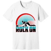 Cool Funny Rock On USA Curling Team Sports Fan Premium T-Shirt