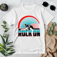 Cool Funny Rock On USA Curling Team Sports Fan Premium T-Shirt