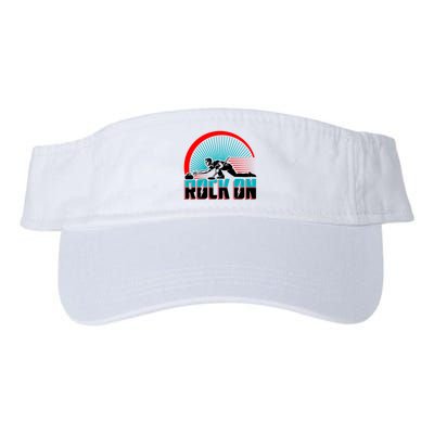 Cool Funny Rock On USA Curling Team Sports Fan Visor
