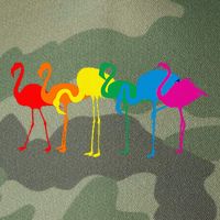 Cute Flamingo Rainbow Flamingo Legacy Tie Dye Trucker Hat