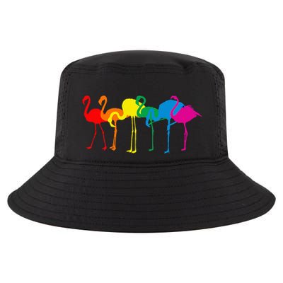 Cute Flamingo Rainbow Flamingo Cool Comfort Performance Bucket Hat
