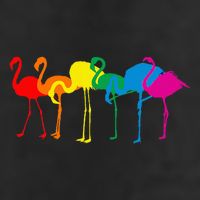 Cute Flamingo Rainbow Flamingo Cool Comfort Performance Bucket Hat