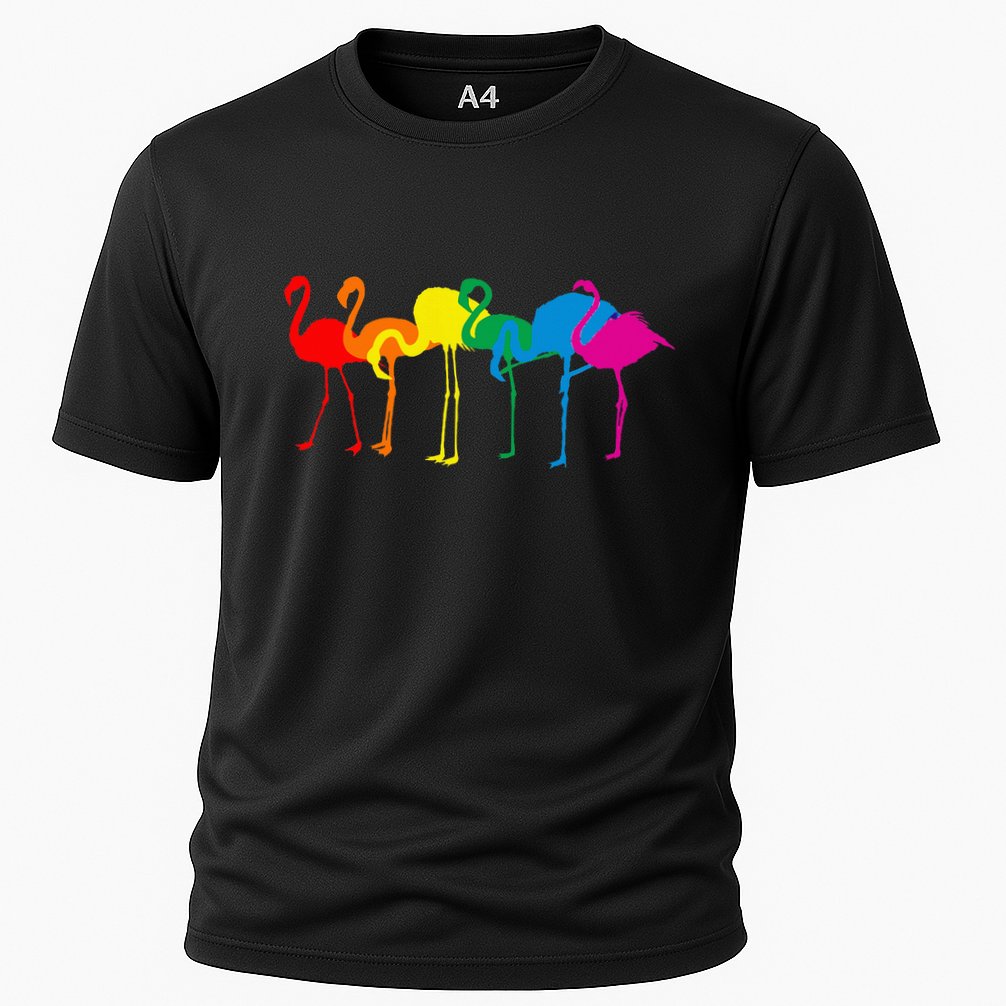 Cute Flamingo Rainbow Flamingo Performance Shirt