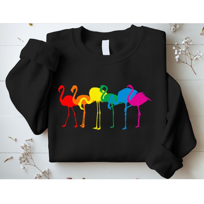 Cute Flamingo Rainbow Flamingo Sweatshirt