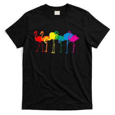 Cute Flamingo Rainbow Flamingo T-Shirt