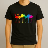 Cute Flamingo Rainbow Flamingo T-Shirt
