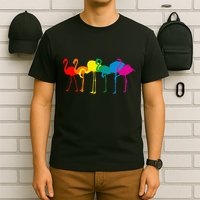 Cute Flamingo Rainbow Flamingo T-Shirt