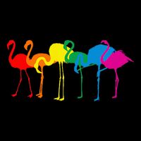 Cute Flamingo Rainbow Flamingo Impact Tech Backpack