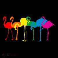 Cute Flamingo Rainbow Flamingo Premium T-Shirt