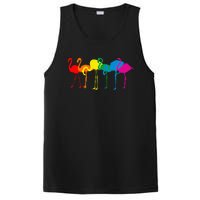 Cute Flamingo Rainbow Flamingo PosiCharge Competitor Tank