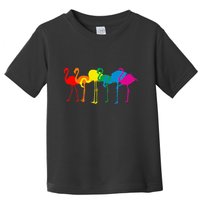 Cute Flamingo Rainbow Flamingo Toddler T-Shirt