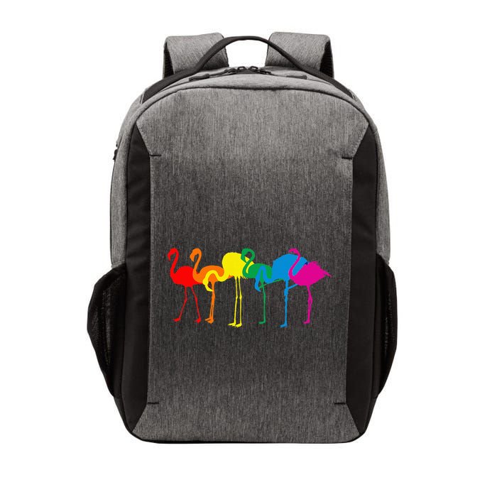 Cute Flamingo Rainbow Flamingo Vector Backpack
