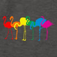 Cute Flamingo Rainbow Flamingo Vector Backpack
