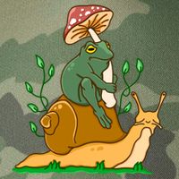 Cute Frog Riding A Snail A Whimsical Illustration Legacy Tie Dye Trucker Hat