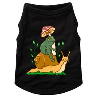 Cute Frog Riding A Snail A Whimsical Illustration Doggie Tank