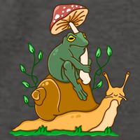 Cute Frog Riding A Snail A Whimsical Illustration Vector Backpack