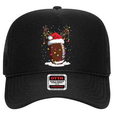 Christmas Football Reindeer Funny Santa Hat Xmas Meaningful Gift Trucker Hat