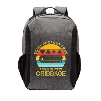 Cribbage Funny Sorry For What I Said While Playing Vector Backpack